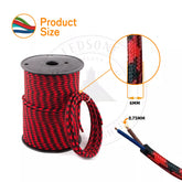 2/3 Core Lighting Fabric Cable Italian Colour Braided Electric Vintage Cord Flex